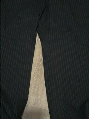Harve Benard Black Pinstripe Pants